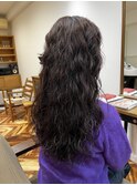 ロングスパイラルパーマ重め