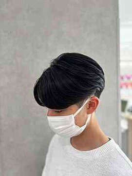 アッシュ 高幡不動店(Ash) メンズ曲がる縮毛矯正ニュアンスセンターパート韓国