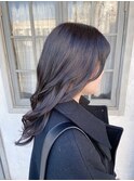 ラベンダーアッシュ×ふわふわウェーブ