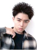 束間/短髪/黒髪/ツーブロック/刈り上げ/モテ/センターパート