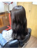 切りっぱなしセミロング