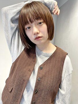 ソト 銀座(soto.) ハイライトカラー/くびれヘア/レイヤーパーマ/ミニボブ[銀座]