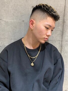 オーサム 下北沢(THE AWESUM) ブリーチ伸びかけフェード！美容室でも本格フェード[下北沢]