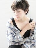 《December》クリームブルージュ 似合わせカット　ショート