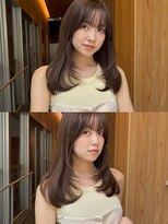 ローネス ギンザ(LONESS ginza)&nbsp;レイヤーカット/小顔カット/くすみベージュ/透明感カラー