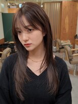 ノイカーム(noi Calm) 髪質改善トリートメントミルクティーベージュカラーくびれヘア