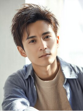 カットもパーマもイケメンパラダイス Men's天王寺 Men’sニュアンス束感ショート×爽やか質感