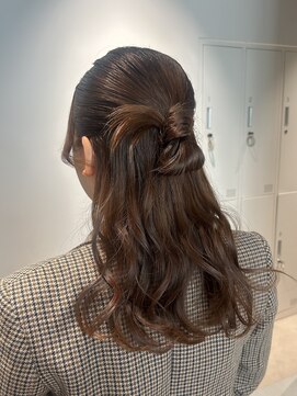 トリッカ シブヤ(TRICCA SHIBUYA) ハーフアップ/おだんごヘア/お客様スタイル/お呼ばれヘア