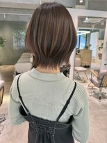 ローネス 銀座(LONESS)&nbsp;レイヤーボブグレージュ大人ボブ20代30代40代くびれボブ銀座