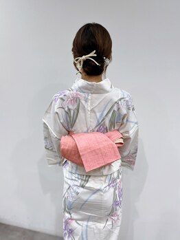 ジラ ヘアアンドメイク(girra HAIR&MAKE)の写真/【ヘアセットのみも大歓迎!】結婚式、パーティー、イベントなど特別な日はお任せ☆着物レンタルも可!