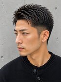 夏カラー◎ジェントルショートツーブロック刈り上げビジネス