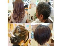 ヘアーアンドリラックスフィカス(Hair&Relax FICUS)の雰囲気（０歳～８０代まで幅広いヘアスタイルに対応しております）
