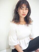 コルソ ケーツー 梅田 茶屋町(corso k-two)&nbsp;《ダークグレー》くしゃくしゃウェーブの柔らかヘア【茶屋町】