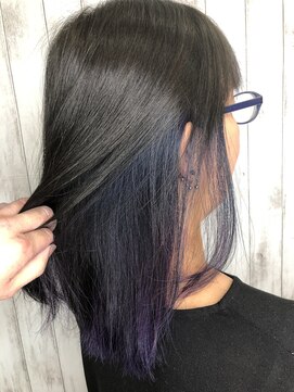 カイノ イオンモール草津店(KAINO) シークレットインナーカラー-ブルーヴァイオレット-