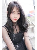 シースルーバングロング