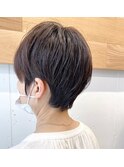 前髪あり耳だし大人ショート30代・40代・50代