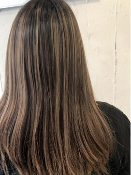 ヘアスタジオ クー(Hair Studio XYY) ケアブリーチ<一回>ハイライト ミルクティーベージュ