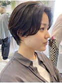 横顔美人のハンサムショート*