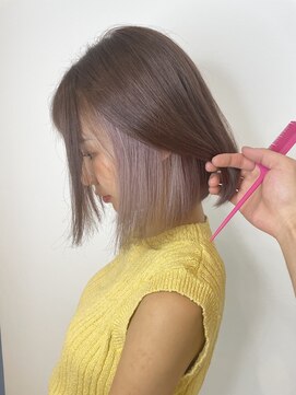 マティス 表参道(matiz) ホワイトラベンダー/セクションカラー/ペールベージュ