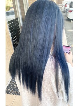 トリニティ(trinity) 学生人気！ブリーチカラー・ブルー・ネイビー[豊見城・糸満]