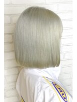 ラフィスヘアーヴィレ 福山店(La fith hair wille) ボブ×パールホワイトカラー