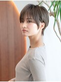 グレーベージュ/前髪パーマ/20代30代/大人かわいい