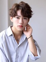 ソイクフ(SOY KUFU)&nbsp;MEN’S HAIR マッシュパーマアッシュブラックカルマパーマ