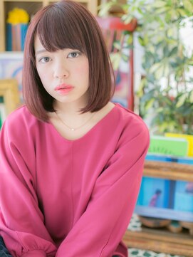 カバーヘア ブリス 上尾西口店(COVER HAIR bliss) ピンクベージュ大人ガーリー小顔前下がりボブc5上尾20代30代40代