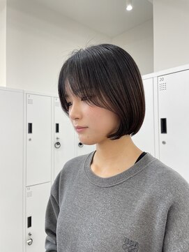 サンド 大阪梅田(sand) @eri_sand_切りっぱなしボブ/美髪/ピンクブラウン[大阪梅田]