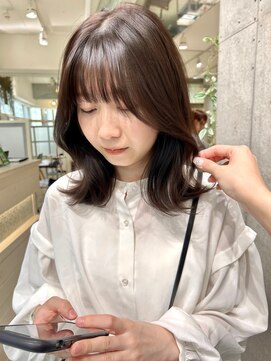 フォルテ 横浜店(FORTE) ニュアンスカラーグレーベージュレイヤーカットオリーブベージュ