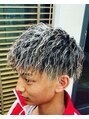 イノウエ(cut shop INOUE) ツイストスパイラル×ハイライトメッシュ