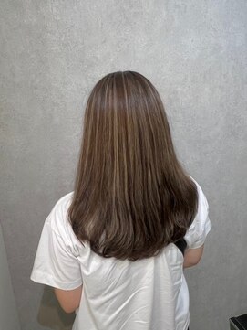 ウィスプ 赤羽店(wisp) サラ艶ロングストレート×ハイライト ベージュ/ブラウン/くすみ1