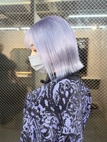 ラニヘアサロン(lani hair salon)&nbsp;ブルーバイオレット/ハイトーン/ケアブリーチ/ダブルカラー/ボブ