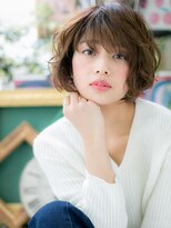 カバーヘア ブリス 上尾西口店(COVER HAIR bliss)&nbsp;大人かわいい乾かすだけくせ毛風ボブパーマc6上尾20代30代40代