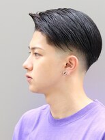 ブレイズ(BLAZE)&nbsp;七三スキンフェード×バーバースタイル×黒髪