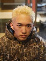 メリケンバーバーショップ コウベ(MERICAN BARBERSHOP KOBE) ブリーチ抜きっパンク