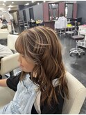 キッズカラー　フェザーハイライト