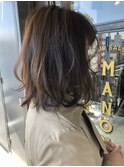 ミディアムレイヤースタイル
