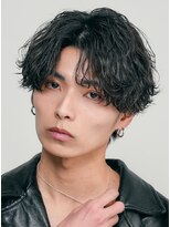 レタッチ バイ フィフス 天神大名(RETOUCH by fifth)&nbsp;福岡天神ゆるめシャドウパーマメンズマッシュウルフカット緩め