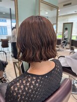 アメリ バイ アピッシュ(Amelie by apish)&nbsp;ボブパーマコテ巻き風パーマデジタルパーマミニボブ