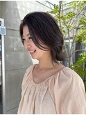 結べるボブ/レイヤーカット/前髪なし/レイヤーボブ