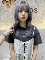 オプス 大名店(Ops)&nbsp;☆透明感ラベンダーグレー×柔らかウェーブ