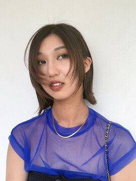 ユウヘアー 千代田橋店(U Hair) ボブ/顔まわりレイヤー/切りっぱなしボブ