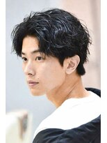 MEN'S  ELSA  神戸三宮【メンズ　エルサ】 センターパート 無造作カール  大人爽やか