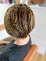 ヘアーブランドジン ティアラ(HAIR BRAND Jin Tiara)&nbsp;白髪ぼかしハイライトカラー【松山美容室】