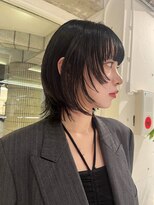 ダブ アオヤマ(DaB AOYAMA)&nbsp;ウルフボブレイヤーボブ顔まわりカット顔まわりレイヤー