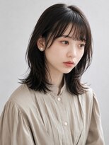 トリッカ 銀座(tricca)&nbsp;韓国風レイヤー/くびれミディアム/艶髪カラー