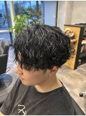 【ケアパーマ/ツイスパ】センターパートツイストスパイラル