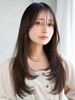 レノラ 髪質改善カラー 本町(LENORA)&nbsp;大人ロングレイヤー/ハッシュカット/ミルクブラウン