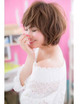 ミック 日暮里店(miq) 外ハネが隠し味…ラフ・フェミ・ショートb